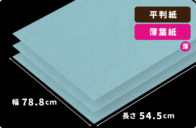 薄葉紙（水色）788×545mm 100枚